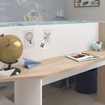 Halvhøy barneseng med skrivebord 90x200 image