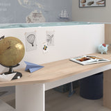 Halvhøy barneseng med skrivebord 90x200 image