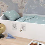 Halvhøy barneseng med skrivebord 90x200 image