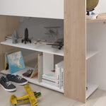 Halvhøy barneseng med skrivebord 90x200 image