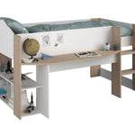 Halvhøy barneseng med skrivebord 90x200 image