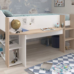 Halvhøy barneseng med skrivebord 90x200 image