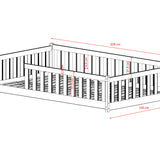 Montessori gulvseng for barn 120x200 – HVIT image