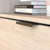 Milky halvhøy seng med skrivebord 90x200 - NATUR image