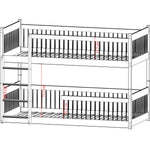 BOSTON 90x190 Hvit køyeseng image