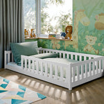 Montessori gulvseng for barn 120x200 – HVIT image