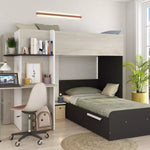 Palatino køyeseng med skrivebord - Shade - 90x190 image