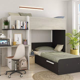 Palatino køyeseng med skrivebord - Shade - 90x190 image