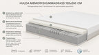 HULDA Memoryskummadrass 120x200x16 cm – Perfekt til samsoving