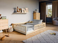 Montessori-seng MATI 140x200 – trygg og stilren barneseng i Natur - INTRODUKSJONSPRIS!