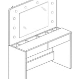 Sminkebord Glow Trasman