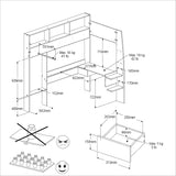 Shelter loftseng 90x200