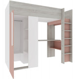 Trasman Studio Loftseng med Garderobe 90x200 - Antique Pink image