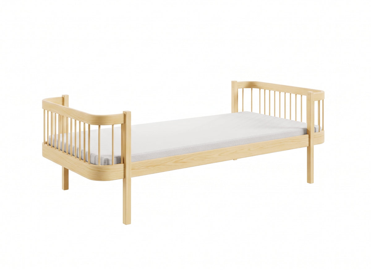 HEART barneseng 90x200 – NATUR