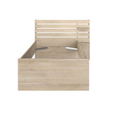 Escale seng 90x200 med 2 skuffer i Japanese Oak image