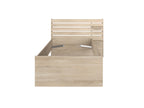 Escale seng 90x200 med 2 skuffer i Japanese Oak