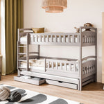 Blanka Køyeseng 90x200 – Uttrekkbar Gjesteseng og Oppbevaringsskuffer - Kaszmir image