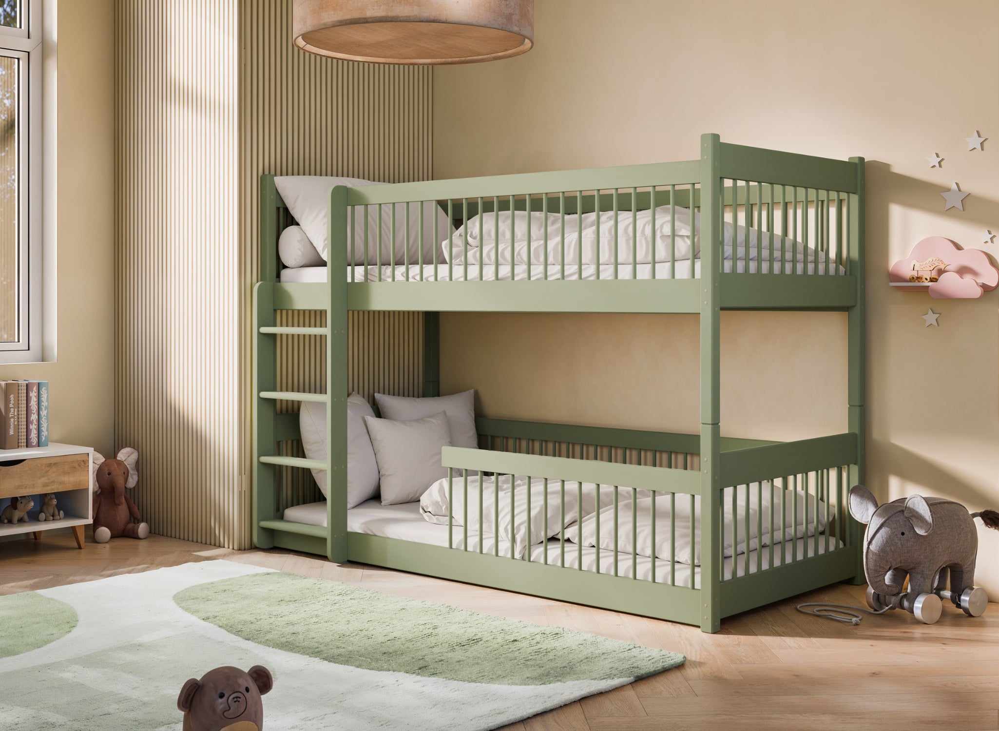 BOSTON 80x180 olivengrønn køyeseng image