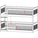 BOSTON 80x180 olivengrønn køyeseng image