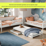 Blanka Køyeseng 90x200 – Uttrekkbar Gjesteseng og Oppbevaringsskuffer - Kaszmir image