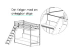 Køyeseng 90x200 med sovesofa 140x200 | SOFINO Furu Beige