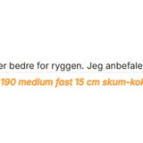 Royal 140x200 - 15cm skum-kokos madrass fra Lano image