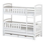 Blanka Køyeseng 90x200 – Uttrekkbar Gjesteseng og Oppbevaring - HVIT - INTRODUKSJONSPRIS image