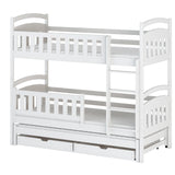 Blanka Køyeseng 90x200 – Uttrekkbar Gjesteseng og Oppbevaring - HVIT - INTRODUKSJONSPRIS image