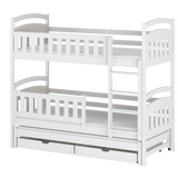 Blanka Køyeseng 90x200 – Uttrekkbar Gjesteseng og Oppbevaring - HVIT - INTRODUKSJONSPRIS image