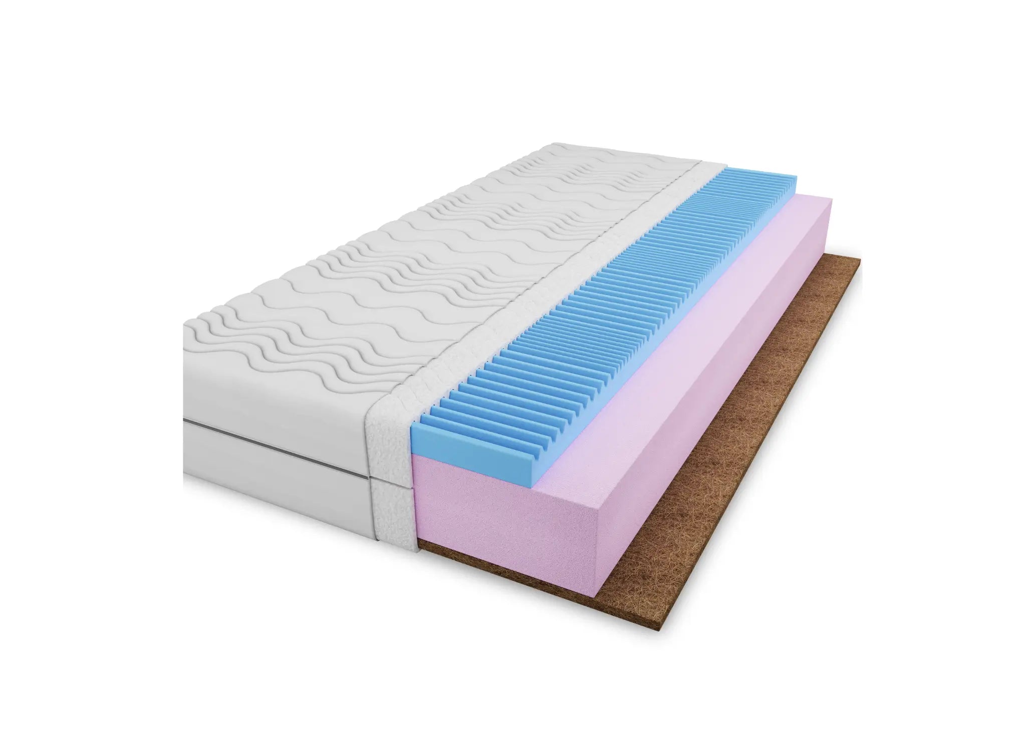 Royal 140x200 - 15cm skum-kokos madrass fra Lano