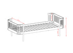 HEART barneseng 90x200 – Hvit