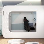 Gaming Loftseng med Skrivebord og LED – Perfekt for Gamere og Ungdom image