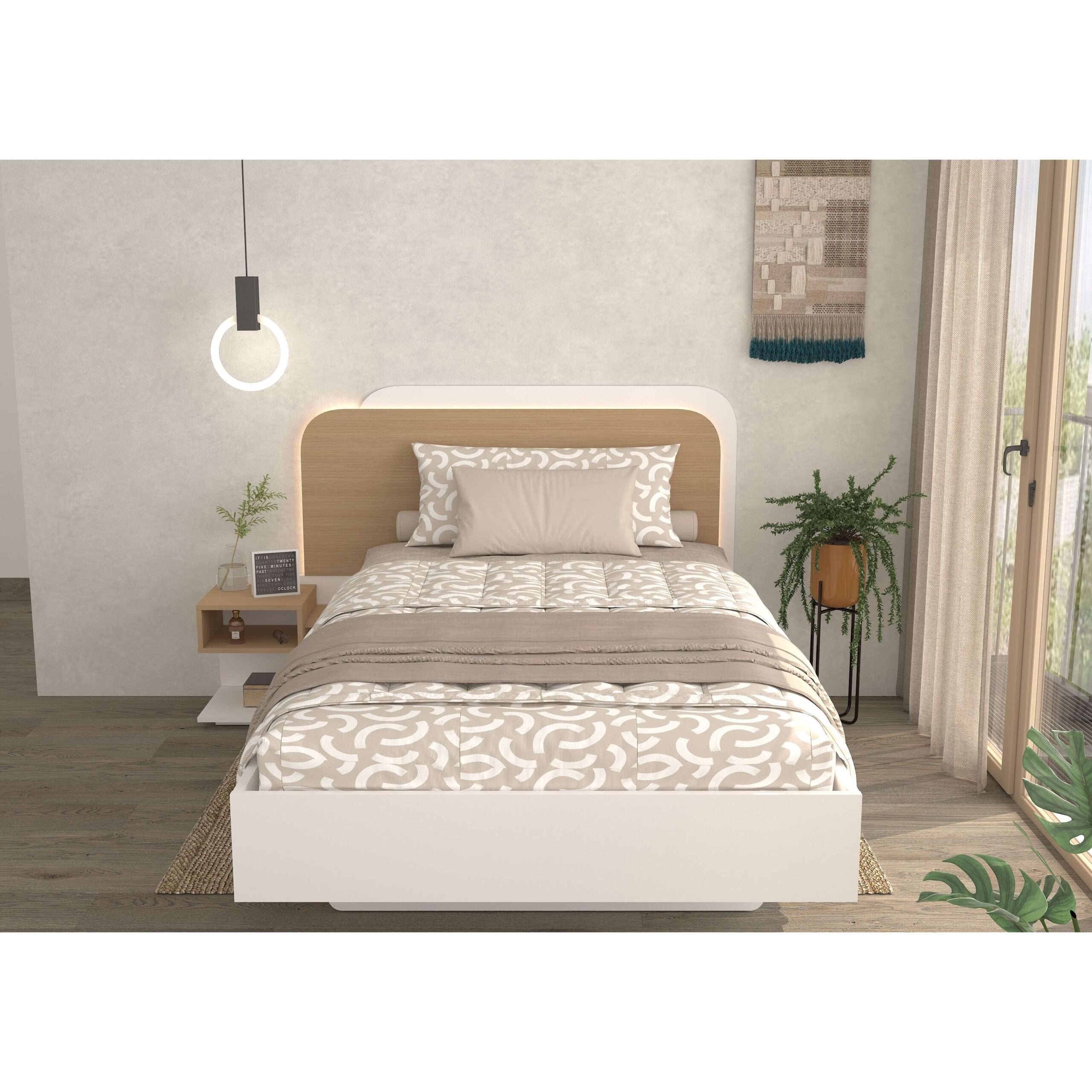Doze Enkeltseng 120x200 cm med LED-belysning – Komplett Pakke image