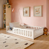 Montessori gulvseng for barn 120x200 – HVIT image