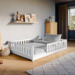 Montessori-seng MATI 140x200 – trygg og stilren barneseng i hvit - INTRODUKSJONSPRIS! image