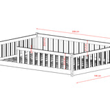 Montessori-seng MATI 140x200 – trygg og stilren barneseng i hvit - INTRODUKSJONSPRIS! image