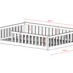 Montessori-seng MATI 140x200 – trygg og stilren barneseng i Kasjmir - INTRODUKSJONSPRIS! image