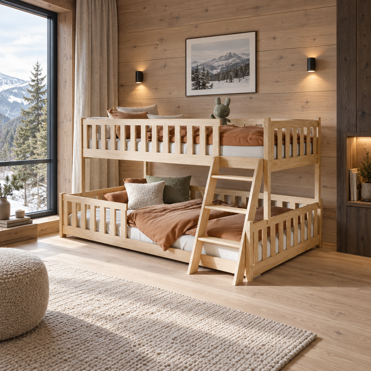 NICE Familiekøye 90x200/120x200 – Natur