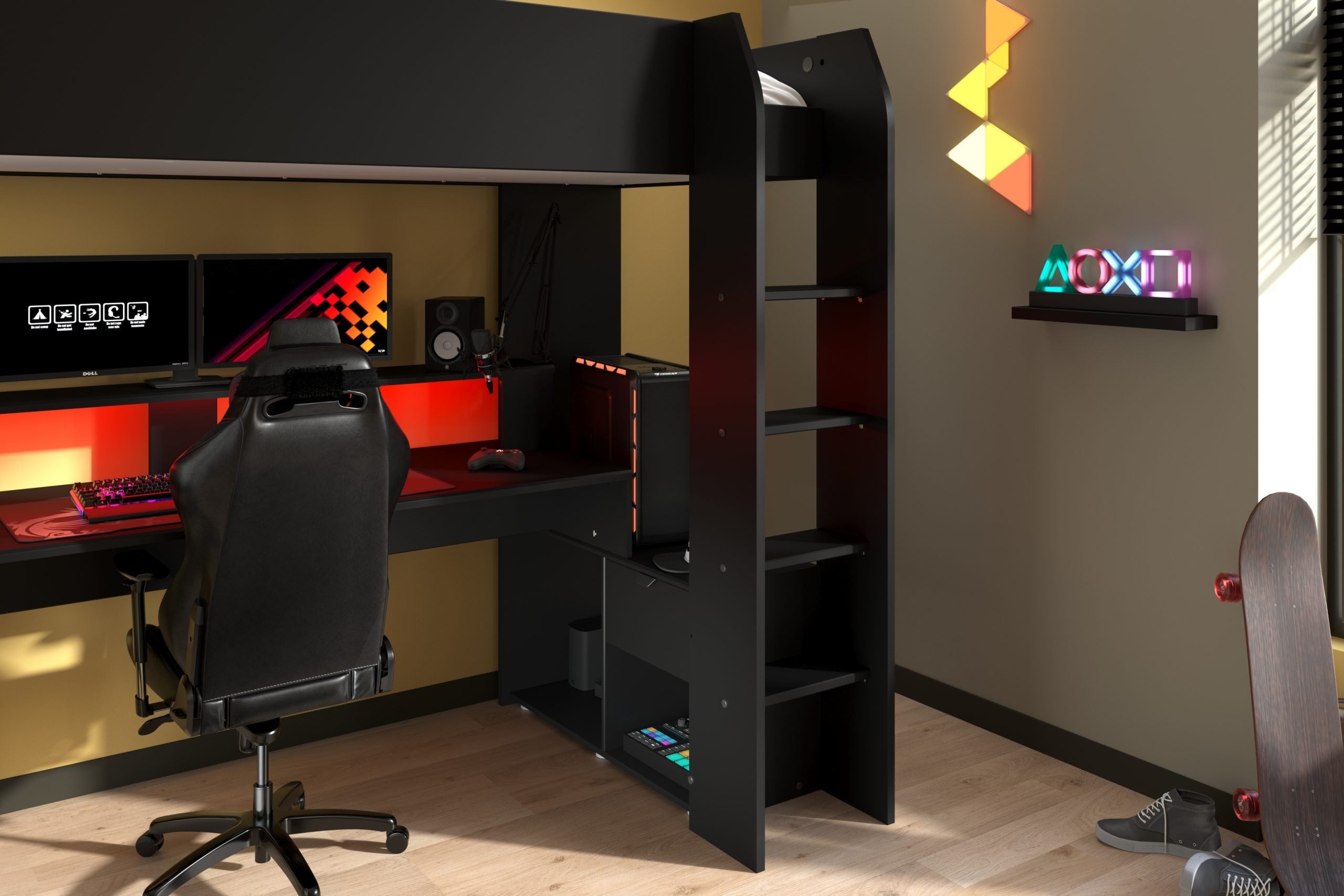 Gamer loftseng, Online, fra Parisot, Frankrike.