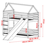 PLAY 90x200 køyeseng i furu med sklie – fra Lano Meble image