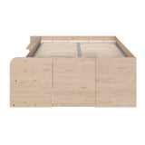 Space-UP 140x200 seng med garderobe og hyller - NATUR image