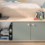 Halvhøy seng med skrivebord 90x200 - JADE image