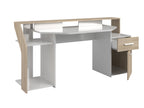Sylver Gaming Desk 178 cm – Japansk eik / Hvit høyglans