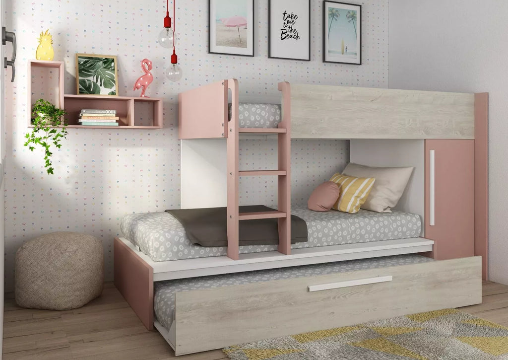 Køyeseng Evolution for 3 - 90x200 - Antique pink