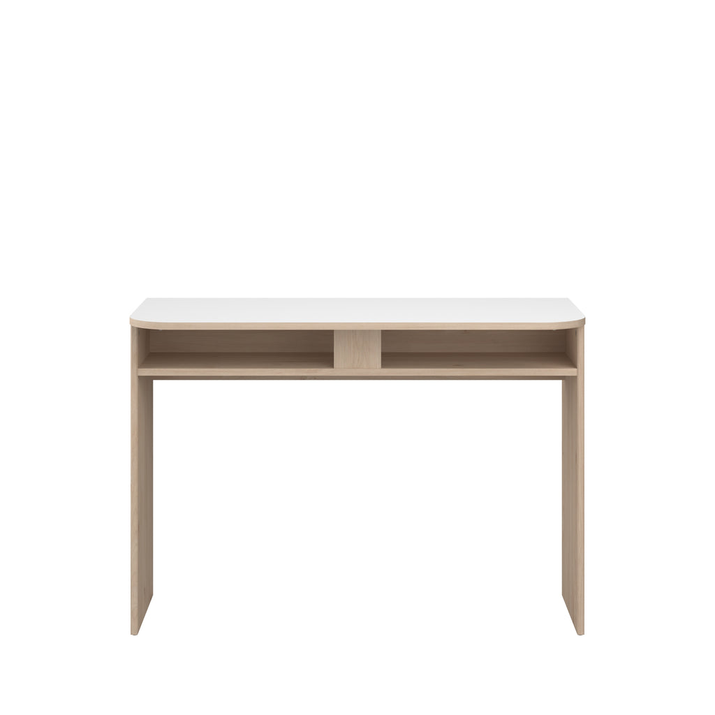 Salto seng med hyller og skuffer 90x190 + Skrivebord med skap - Komplett