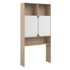 Salto seng med hyller og skuffer 90x190 + Skrivebord med skap - Komplett