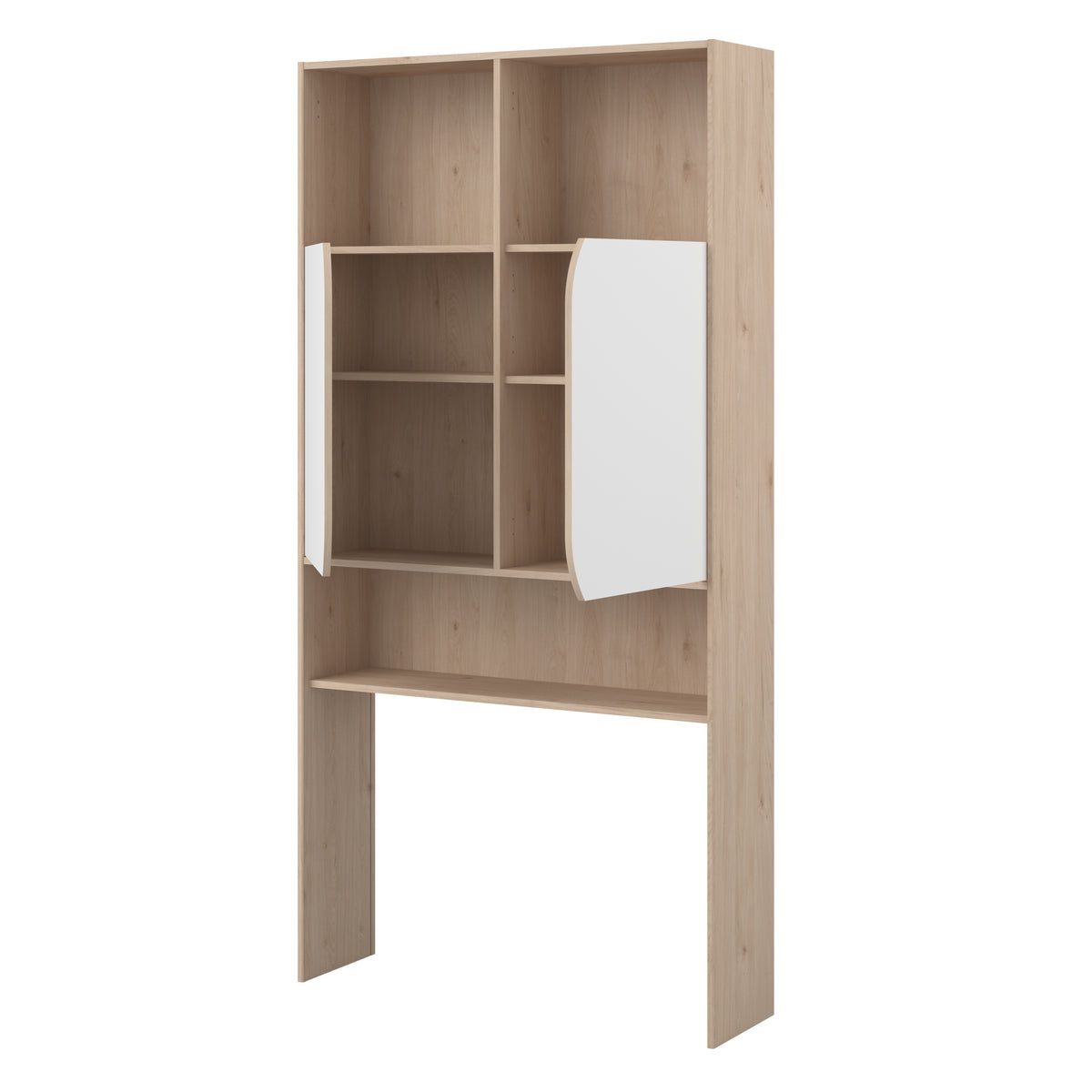 Salto seng med hyller og skuffer 90x190 + Skrivebord med skap - Komplett