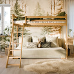 Køyeseng 90x200 med sovesofa 140x200 | SOFINO Furu Beige image