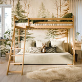 Køyeseng 90x200 med sovesofa 140x200 | SOFINO Furu Beige image