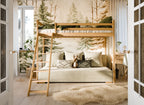Køyeseng 90x200 med sovesofa 140x200 | SOFINO Furu Beige